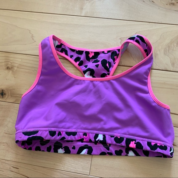 Justice Youth Racerback Sports Bra 🌺 Size 32 (14) - Picture 6 of 7